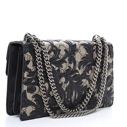 Gucci GG Supreme Monogram Arabesque Small Dionysus Shoulder Bag Black 2 of 14