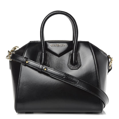 Givenchy Shiny Lord Calfskin Mini Antigona Black 1 of 11