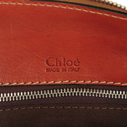 Chloe Calfskin Edith Satchel Whiskey 6 of 7