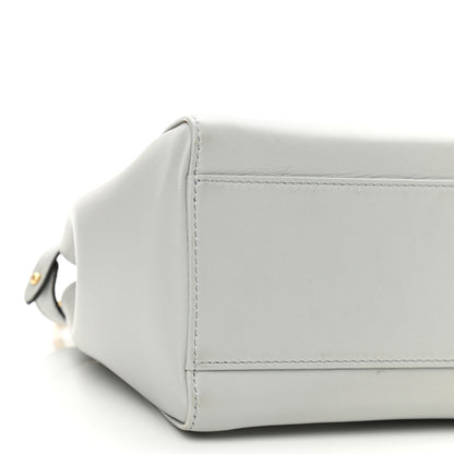 Fendi Nappa Colorblock Mini Peekaboo Iconic Satchel Grigio Perla Peonia Alga 10 of 11