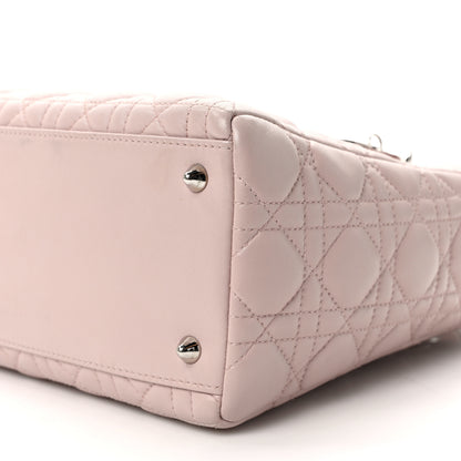 Christian Dior Lambskin Cannage Medium Lady Dior Light Pink 9 of 11