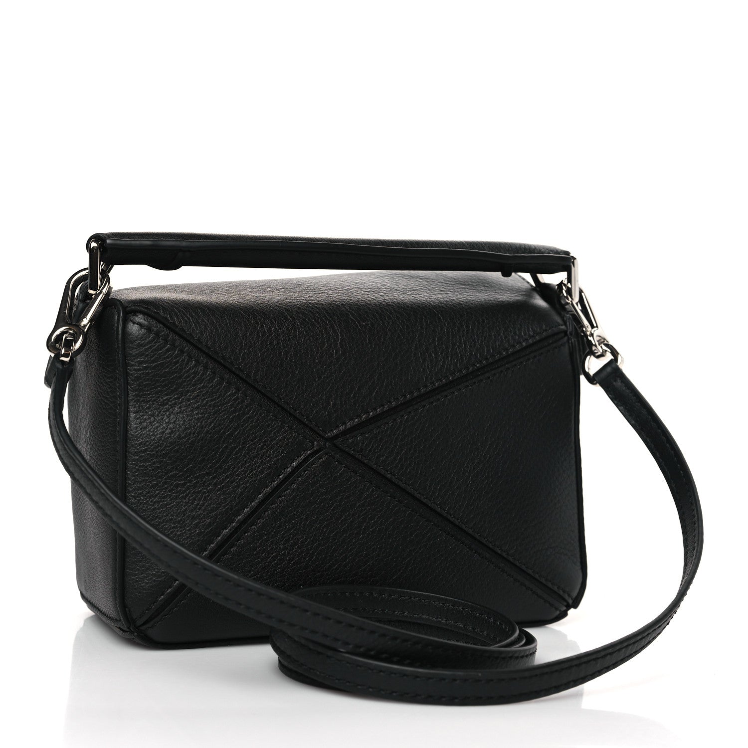 Loewe Calfskin Mini Puzzle Bag Black 3 of 9