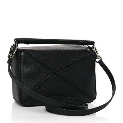 Loewe Calfskin Mini Puzzle Bag Black 3 of 9