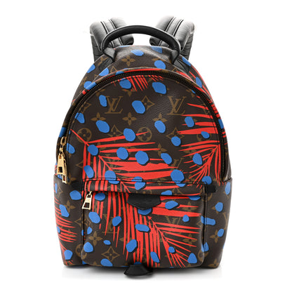 Louis Vuitton Monogram Jungle Dots Palm Springs Backpack PM Coquelicot Denim 1 of 10