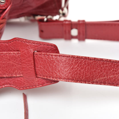 Balenciaga Agneau Classic Silver Hardware Mini City Rouge Sapphire 16 of 17