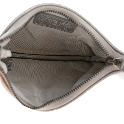 Chanel Metallic Caviar Quilted Small Cosmetic Case Silver 5 of 7