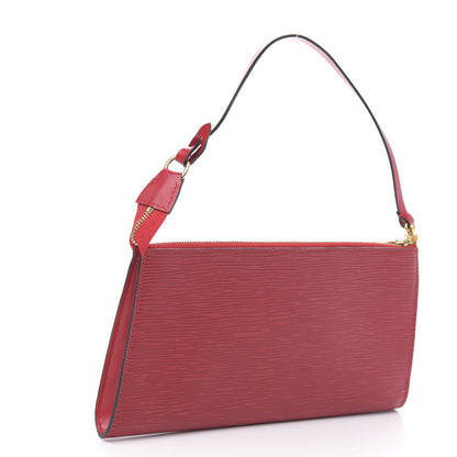 Louis Vuitton Epi Pochette Accessories 24 Castillan Red 3 of 9