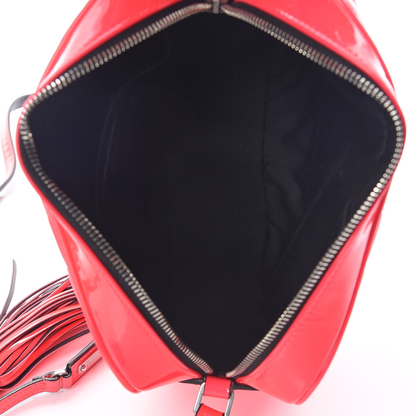 Patent Calfskin Matelasse Monogram Lou Camera Bag Neon Pink