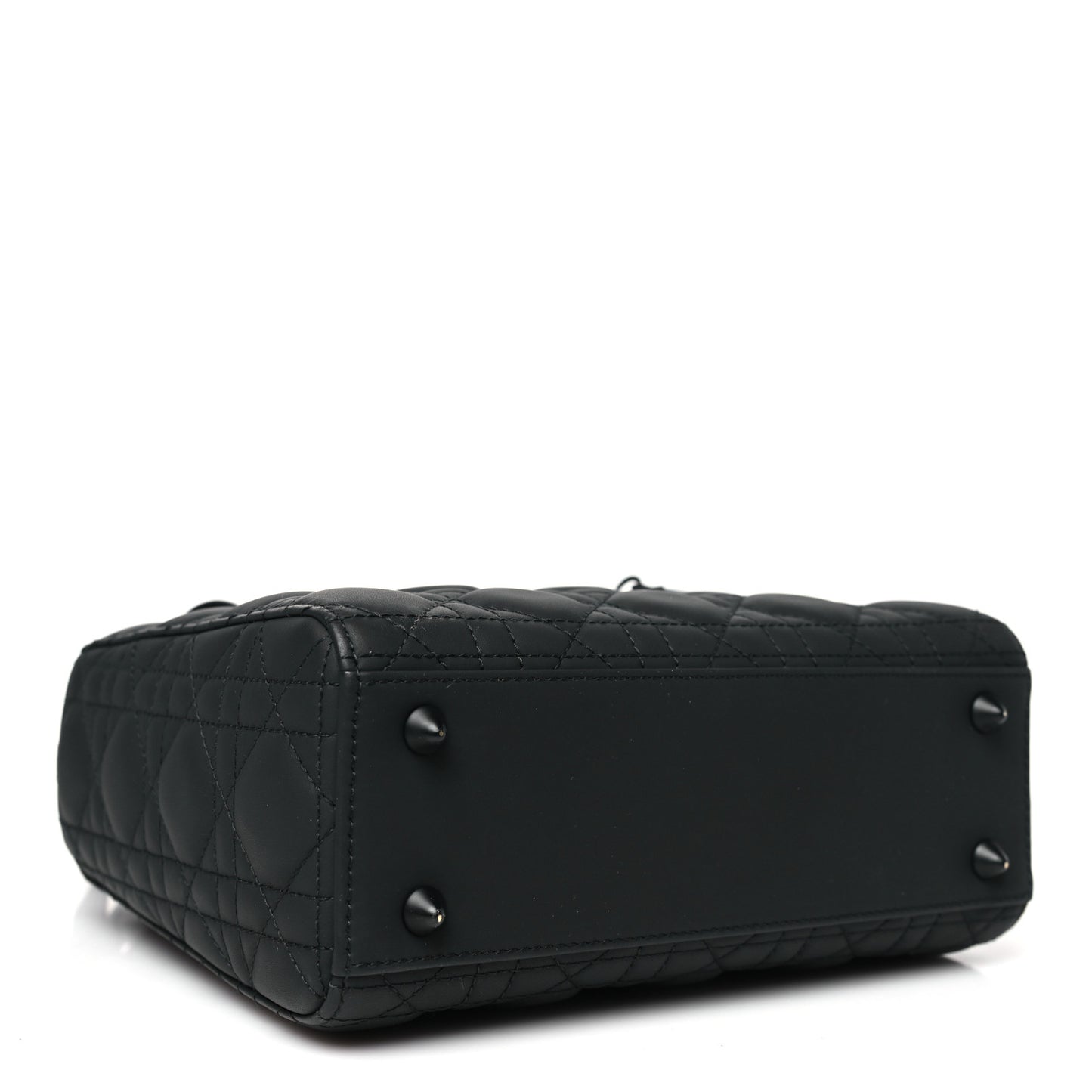 Ultra Matte Calfskin Cannage Small My ABCDior Lady Dior Black