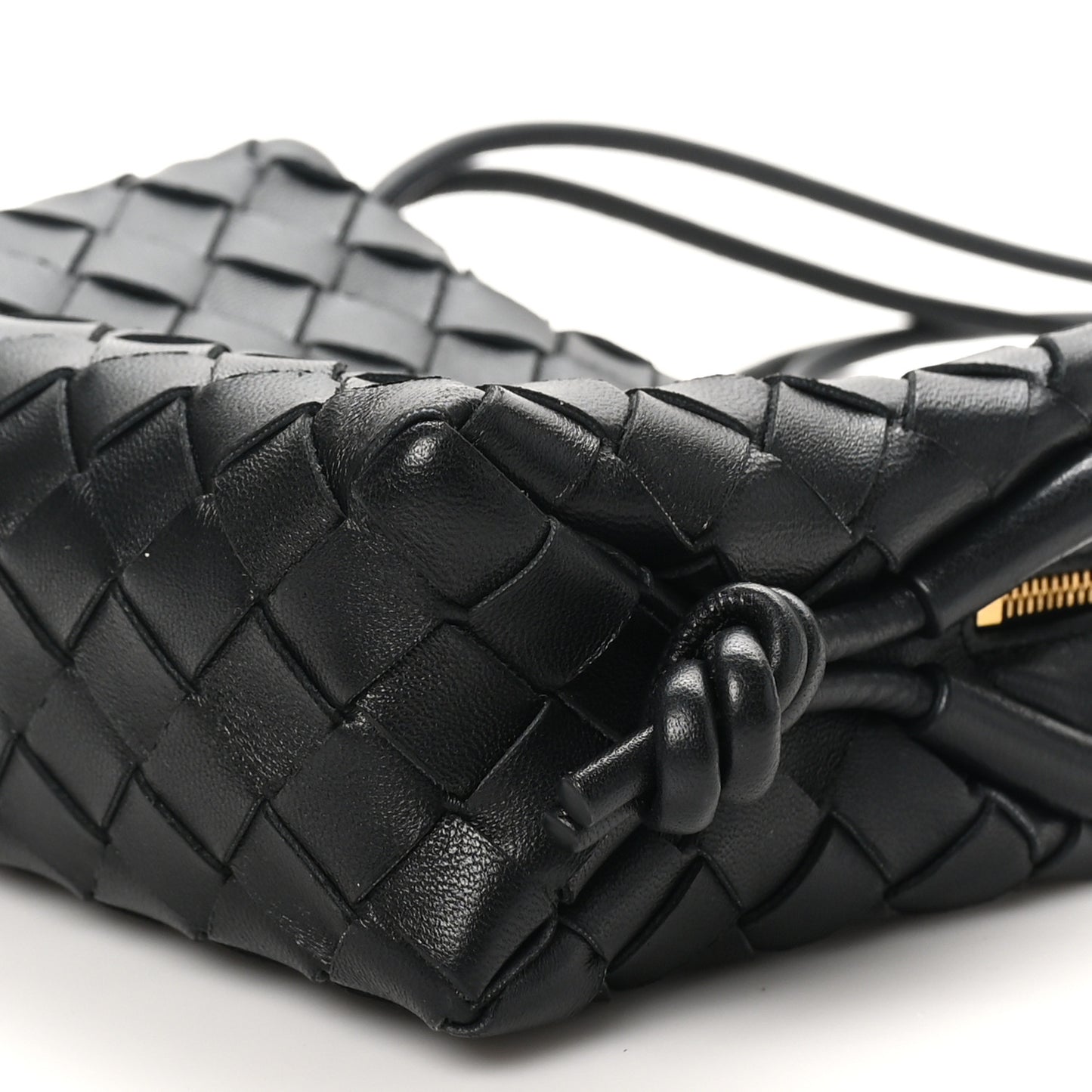 Nappa Intrecciato Mini Loop Camera Bag Black