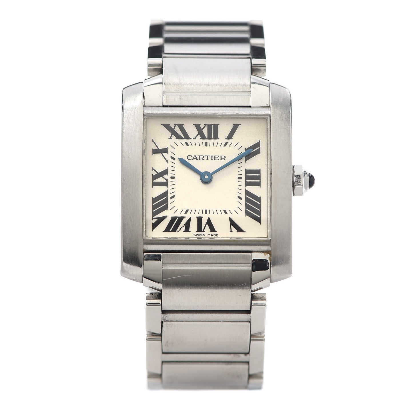 Stainless Steel 25mm Tank Francaise Quartz Watch