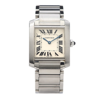 Cartier Stainless Steel 25mm Tank Francaise Quartz Watch 1 of 8