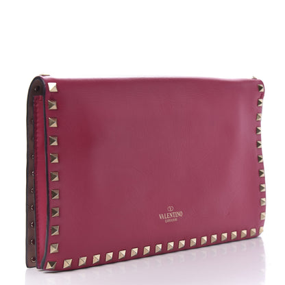 Valentino Garavani Nappa Rockstud Wristlet Clutch Cyclamin 3 of 11
