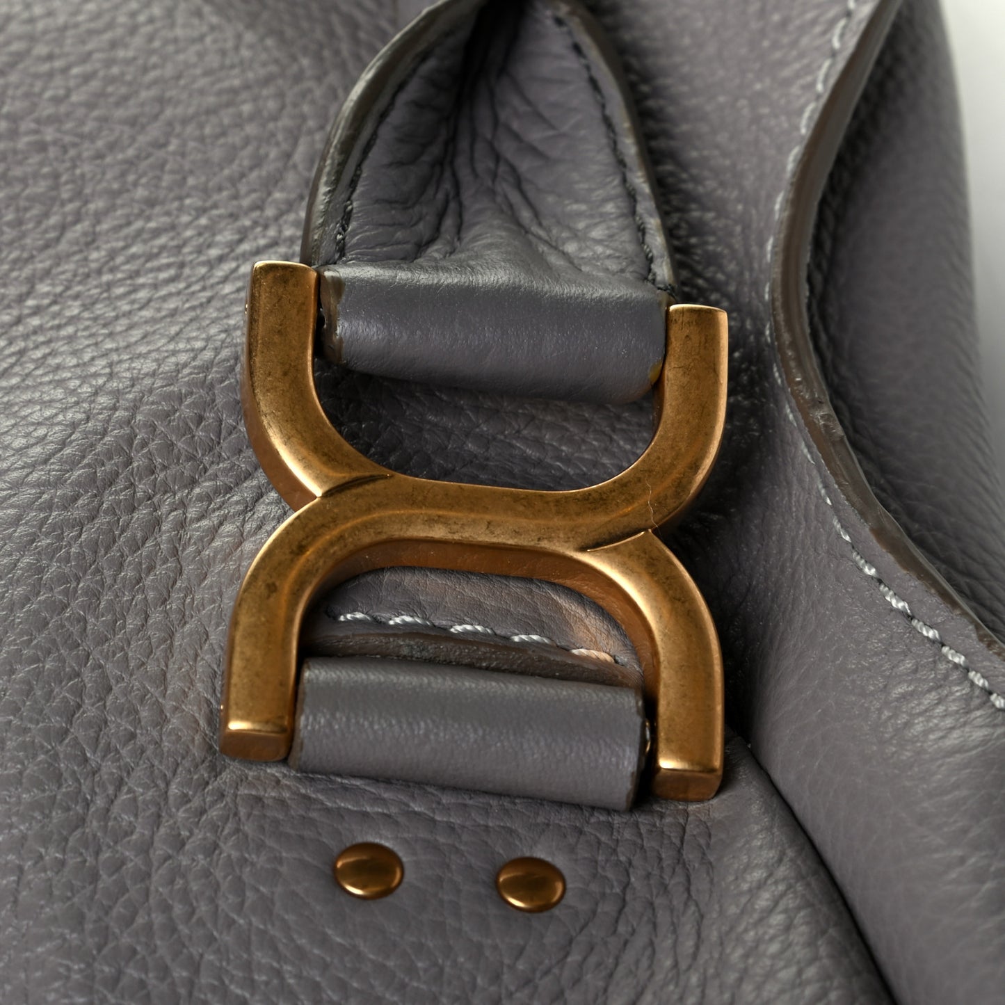 Calfskin Medium Marcie Satchel Cashmere Grey