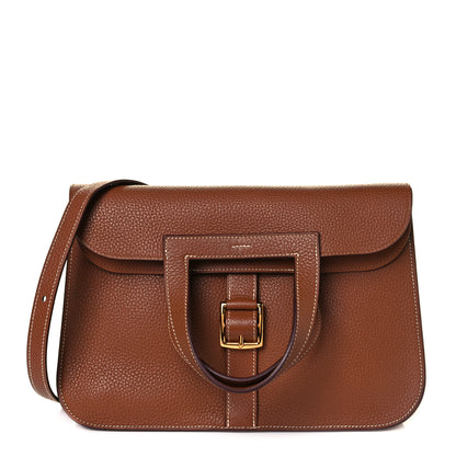 Hermes Taurillon Clemence Halzan 31 Gold 1 of 12