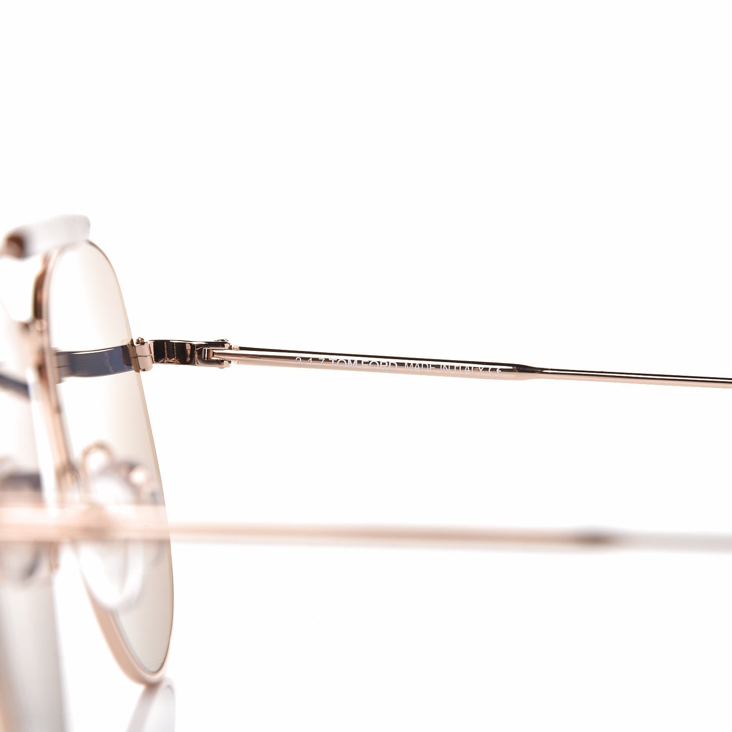 Tom Ford Sean Aviator Sunglasses TF536 Rose Gold Havana 7 of 8