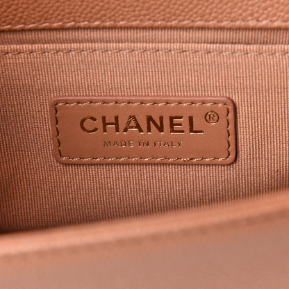 Chanel Caviar Quilted Small Boy Flap Brown 5 of 9