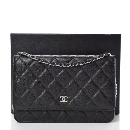 Chanel Caviar Quilted Wallet On Chain WOC Black 11 of 11