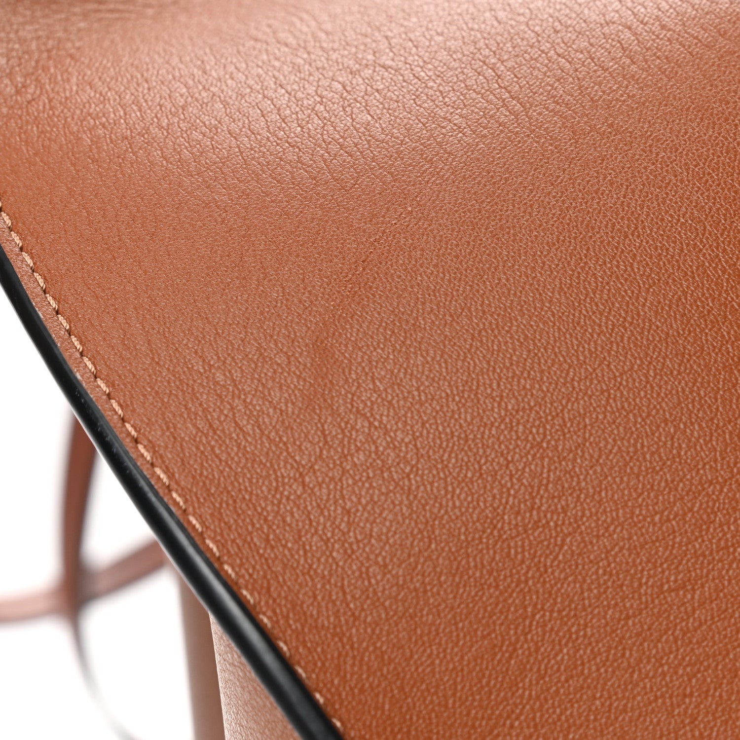 Loewe Calfskin Perforated Small Shell Tote Tan 12 of 12