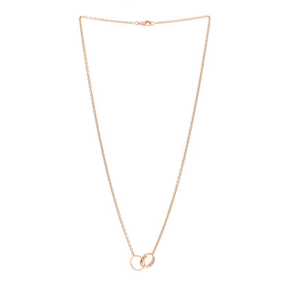 Cartier 18K Pink Gold Interlocking LOVE Necklace 3 of 4