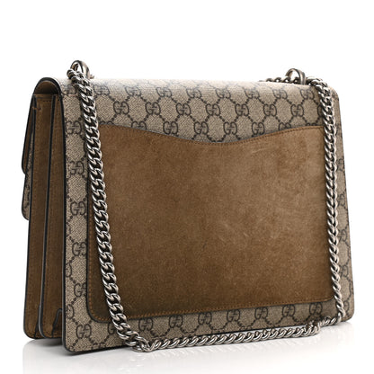 Gucci GG Supreme Monogram Medium Dionysus Shoulder Bag Taupe 3 of 17