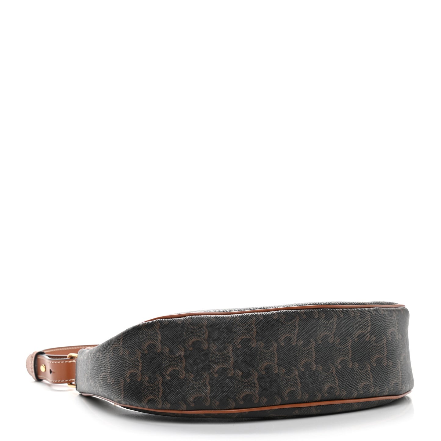 Triomphe Canvas Calfskin Ava Shoulder Bag Tan