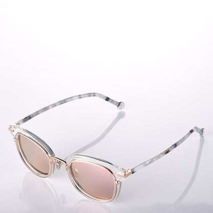 Christian Dior Origins2 Round Marble Sunglasses Rose Gold 9 of 10