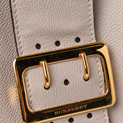 Burberry Soft Grain Calfskin Medium Buckle Tote Limestone 10 of 12