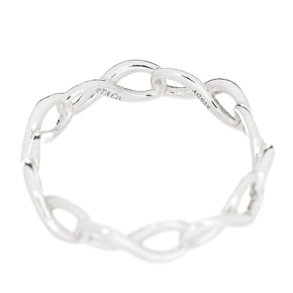 Tiffany Sterling Silver Narrow Infinity Band Ring 55 7.25 4 of 4