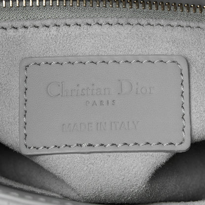 Christian Dior Ultra Matte Calfskin Cannage Small My ABCDior Lady Dior Gray 6 of 10