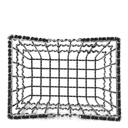 Chanel Brass Calfskin Grocery By Shopping Basket Silver 6 of 6