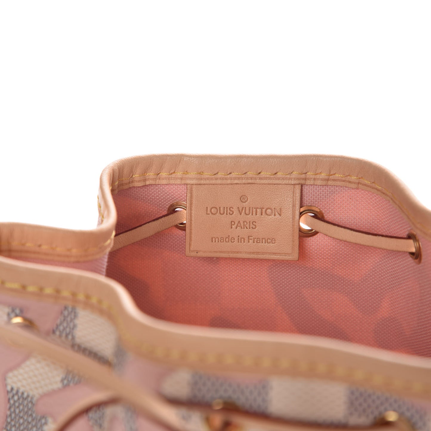 Damier Azur Tahitienne Nano Noe Rose Ballerine