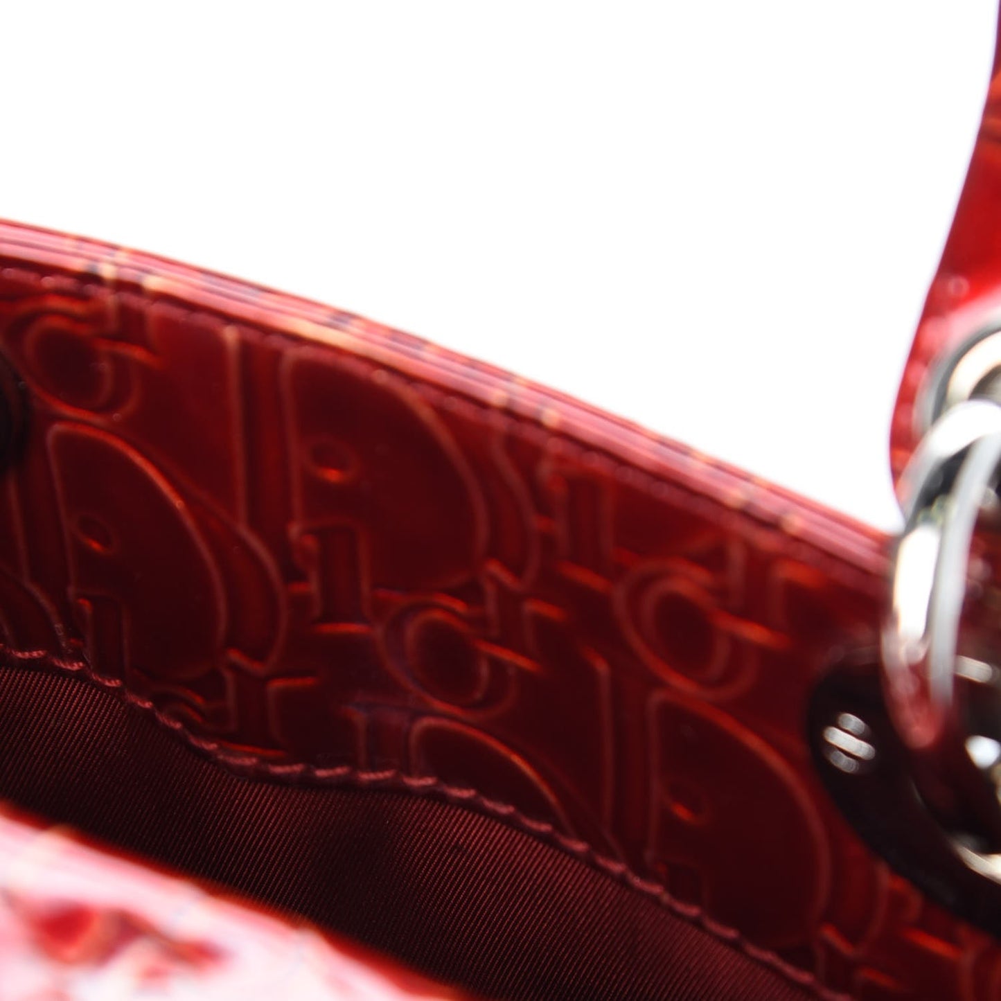 Patent Ultimate Mini Lady Dior Rouge