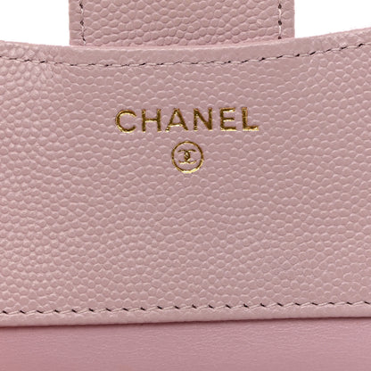 Chanel Caviar Quilted Compact Flap Wallet Light Pink 6 of 8