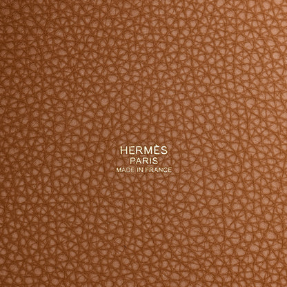 Hermes Taurillon Clemence Picotin Lock 22 MM Biscuit 6 of 11
