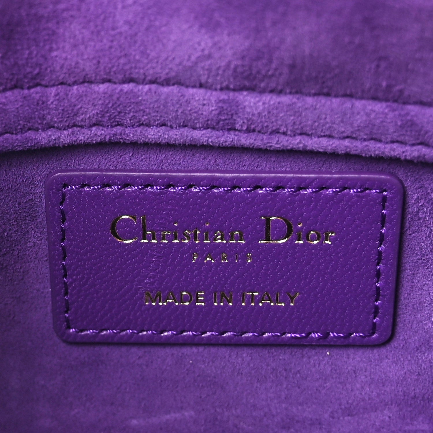 Christian Dior Lambskin Cannage Micro Lady D-Joy Purple 6 of 8