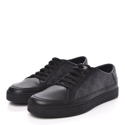 Gucci GG Supreme Monogram Mens Sneakers 8 Black 3 of 10