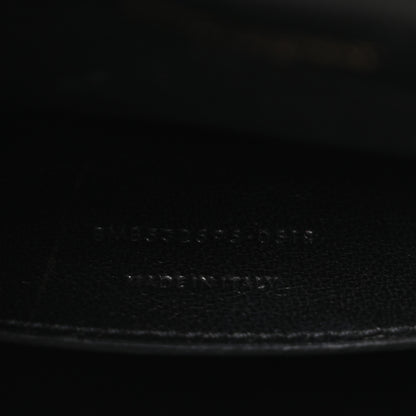Saint Laurent Patent Matelasse Monogram Large Vicky Chain Bag Black 6 of 9