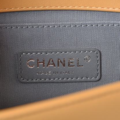 Chanel Calfskin Chevron Quilted Medium Boy Flap Yellow 7 of 9