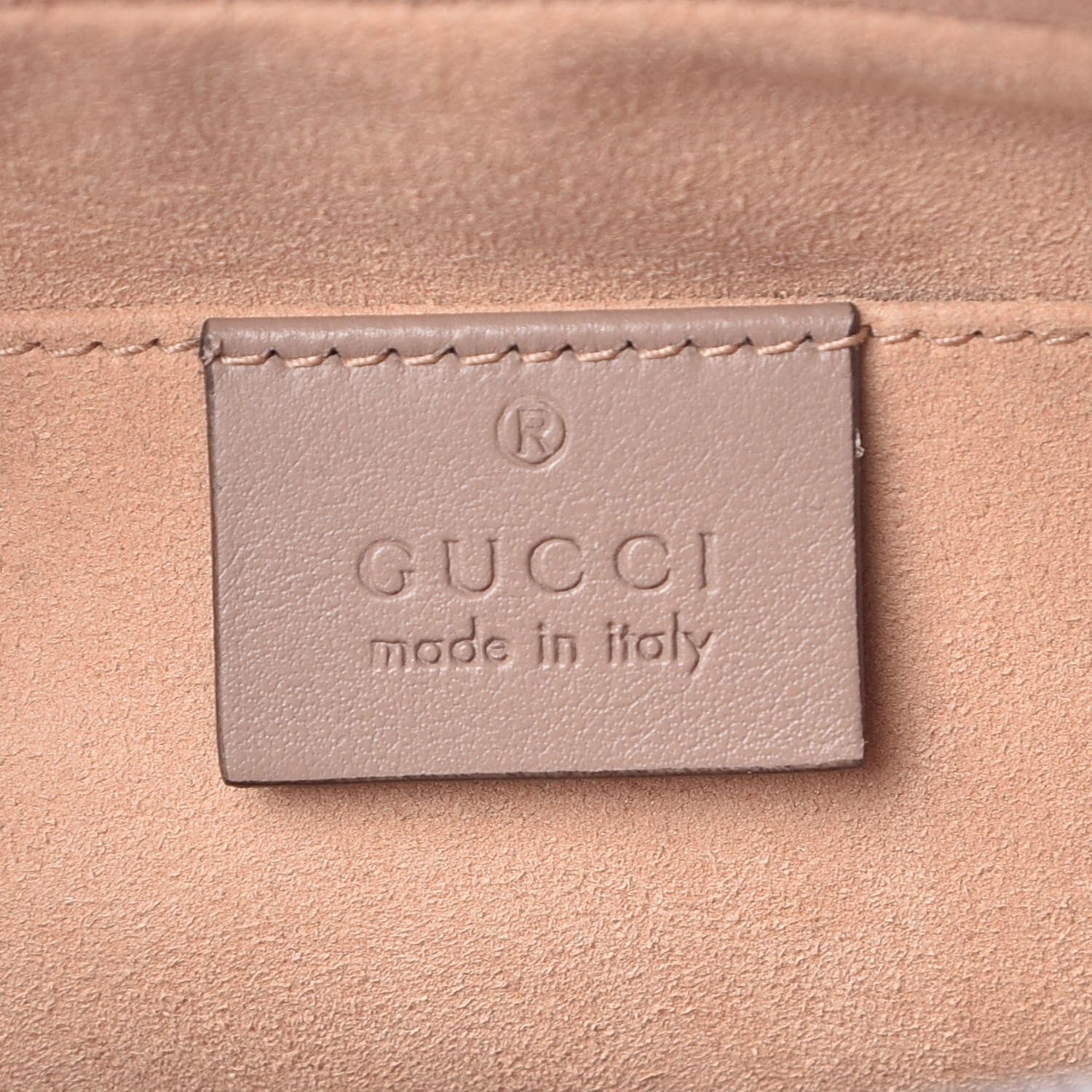 Gucci Calfskin Matelasse Small GG Marmont Chain Shoulder Bag Porcelain Rose 6 of 7