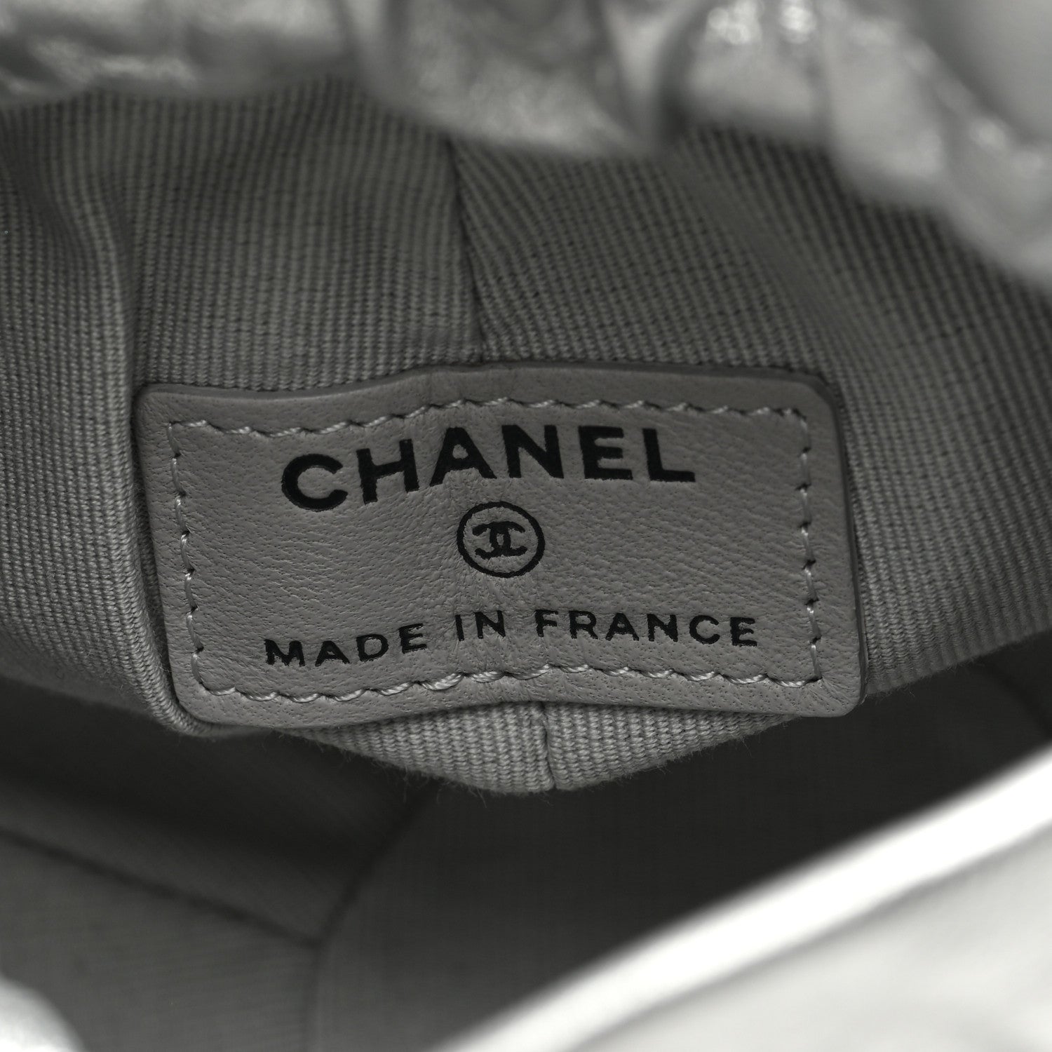 Chanel Metallic Aged Calfskin Quilted Small Gabrielle Bucket Silver 6 of 10