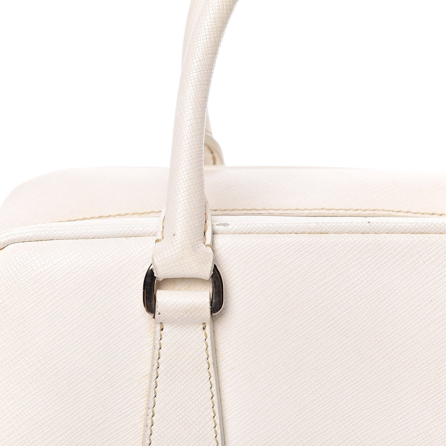 Saffiano Lux Small Tote Bianco