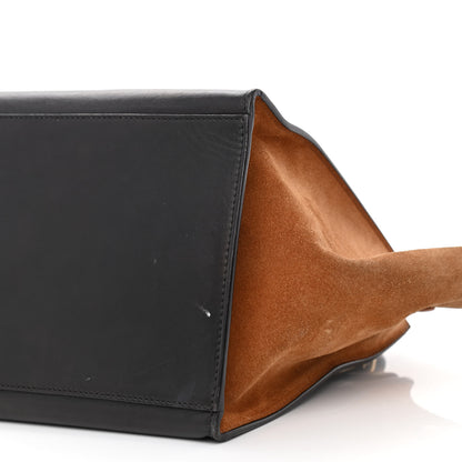 Celine Satin Baby Grained Calfskin Medium Tri-Color Trapeze Tan 10 of 18