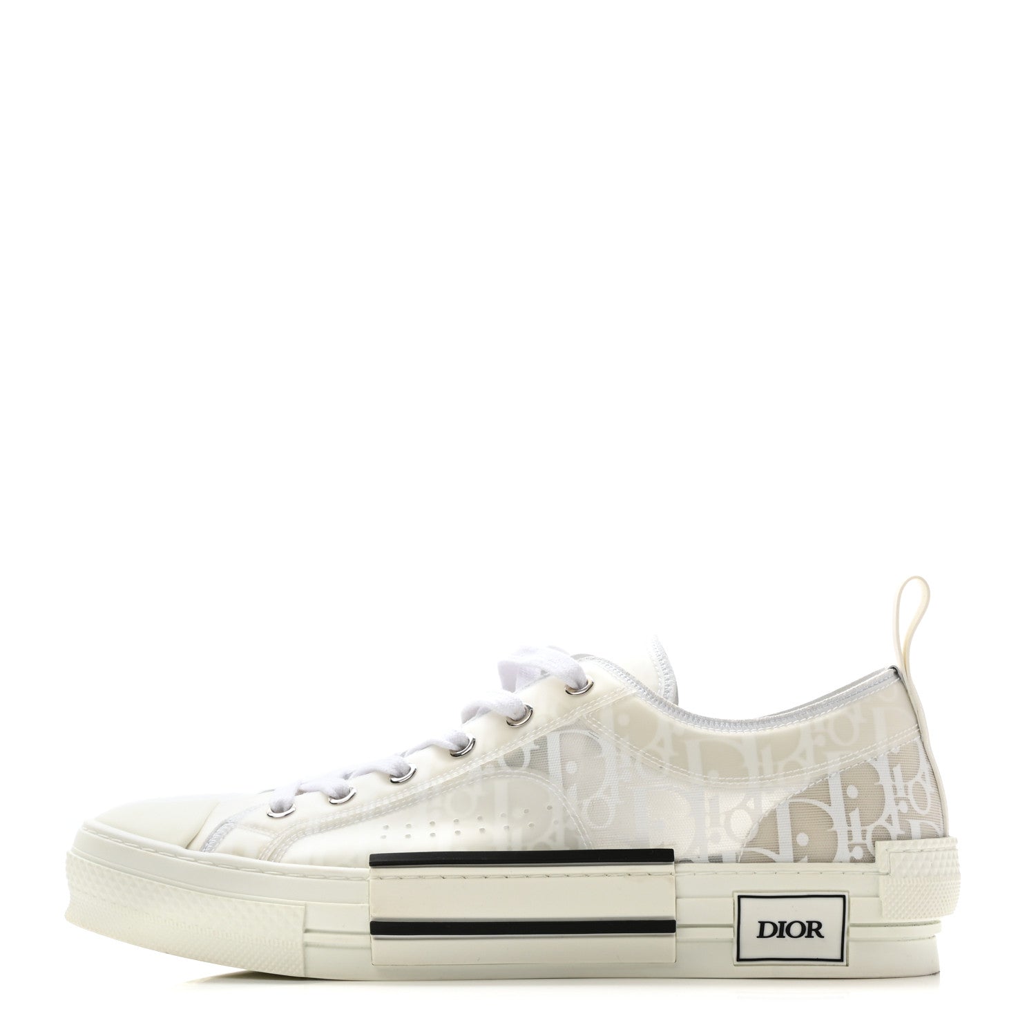 Christian Dior Canvas Oblique Walk'N'Dior Low Top Sneakers 42 White 1 of 11
