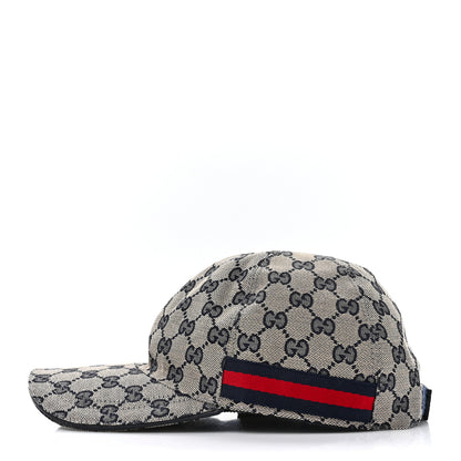 Gucci Monogram Web Baseball Hat L Beige Blue 6 of 11