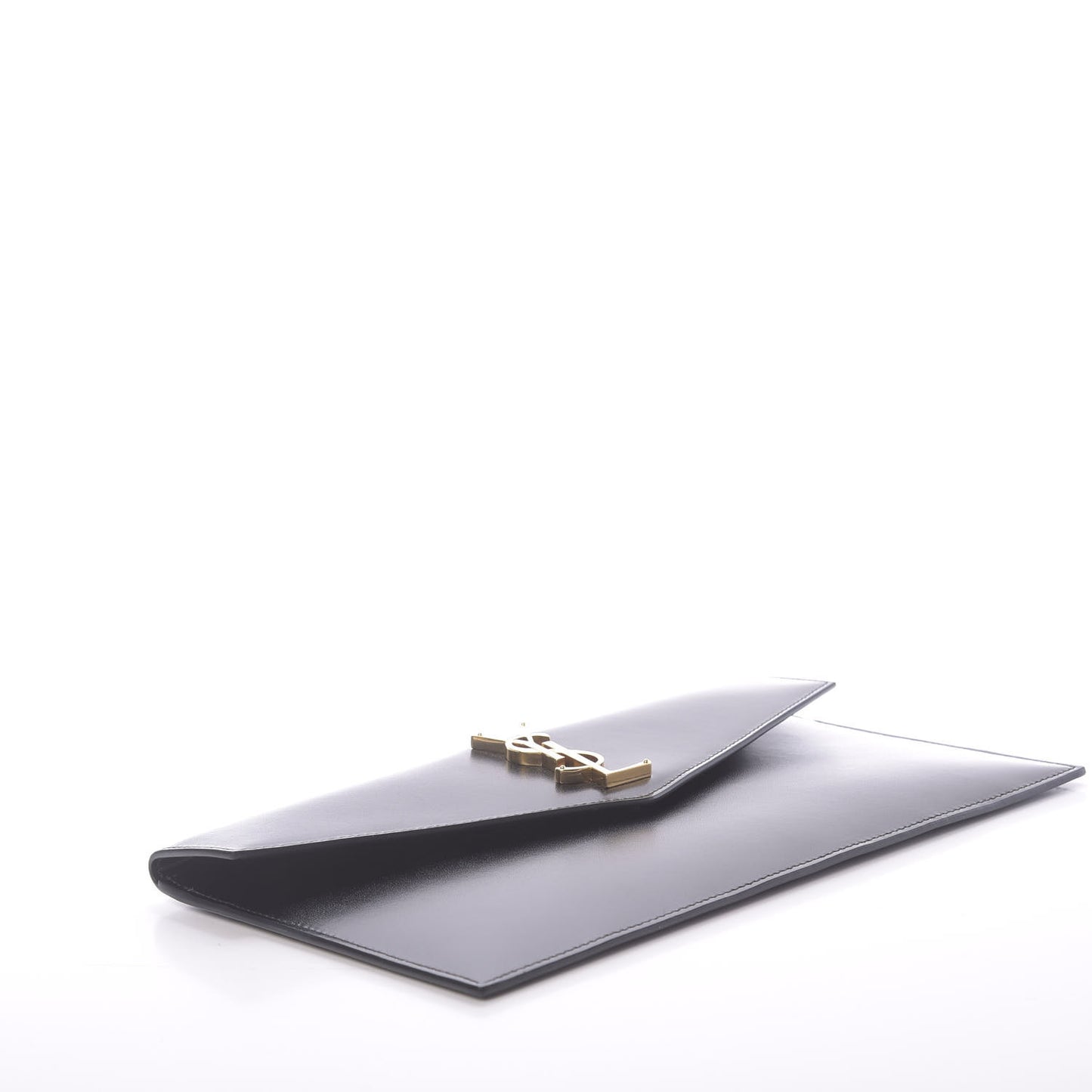 Smooth Shiny Calfskin Monogram Uptown Pouch Black