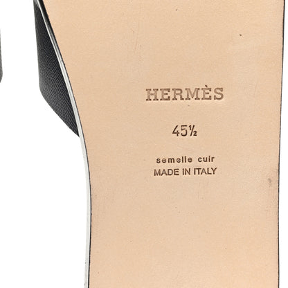 Hermes Epsom Mens Izmir Sandals 45.5 Marine 7 of 10