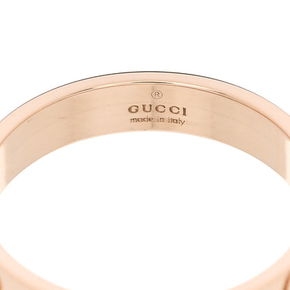 Gucci 18K Rose Gold 4mm Icon Thin Band Ring  57 8 4 of 5