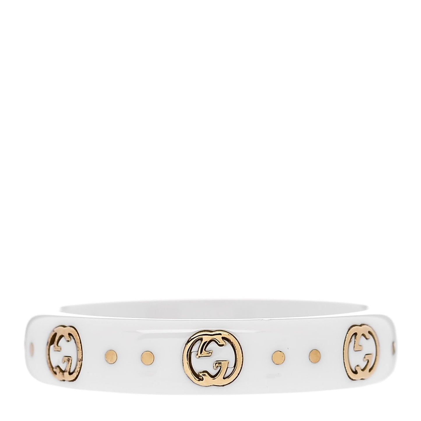 18K Yellow Gold Zirconia 4mm Icon Band Ring 54 7 White