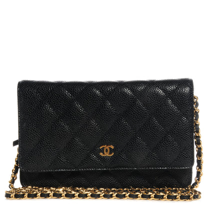 Chanel Caviar Quilted Wallet On Chain WOC Black 1 of 9